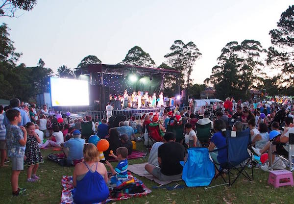 The Rotary Carols stage